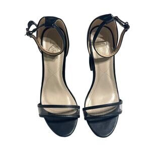 Modern Rebel Black Strappy Chunky Block Heel Sandals Women's Size 8 Open Toe